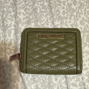 Rebecca Minkoff Green Quilted Wallet
